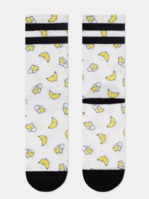 Удлиненные носки из лимитированной коллекции с рисунком «Bananas» - купить в интернет-магазине Conte