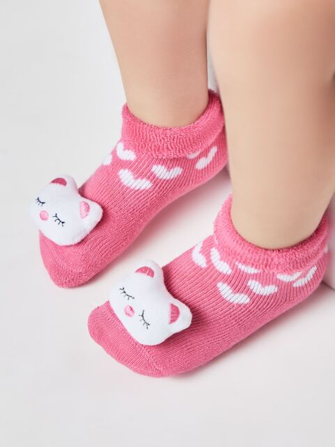 Махровые носки SOF-TIKI с мордашками "Котик" - купить в интернет-магазине Conte