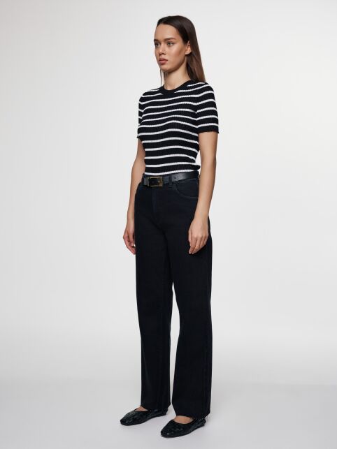 Джинсы straight с необработанным краем CON-621 - купить в интернет-магазине Conte