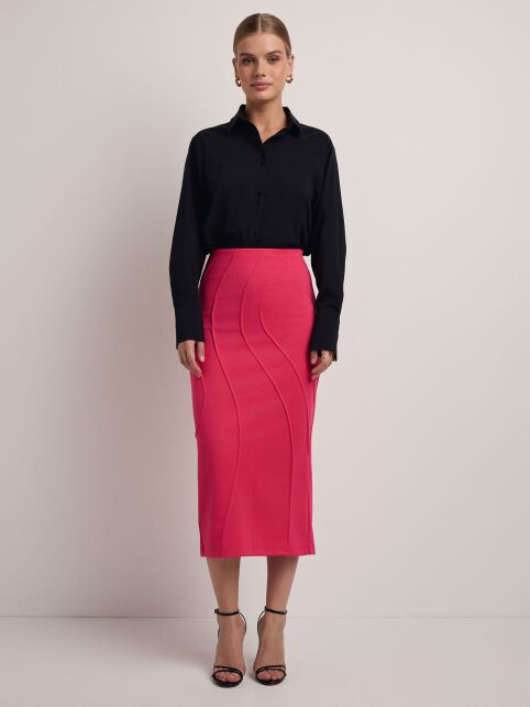 Юбка-midi из костюмного полотна LU 2811 - купить в интернет-магазине Conte