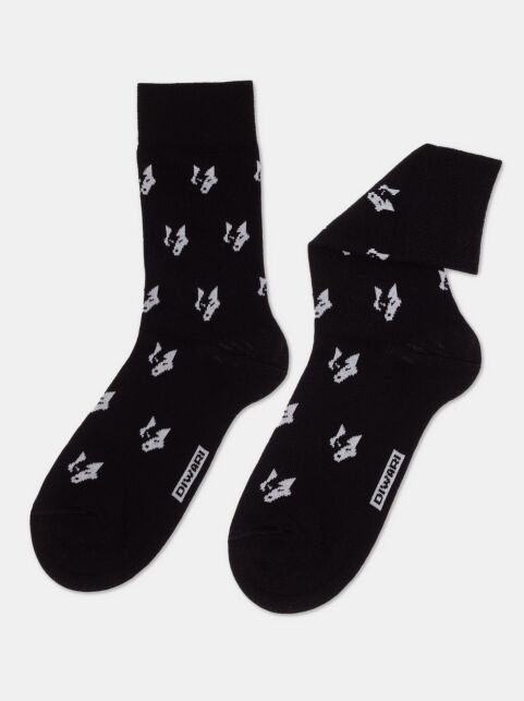 Хлопковые носки с рисунком «Wolf» - купить в интернет-магазине Conte