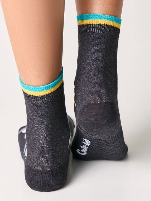 Хлопковые носки с веселыми рисунками "Веселые ножки", модель 479 - купить в интернет-магазине Conte