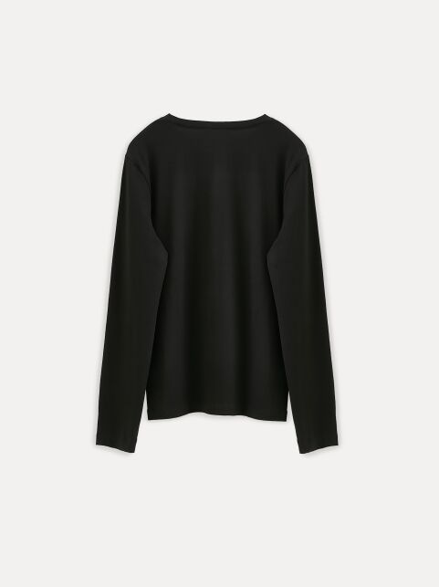 Лонгслив из хлопка с рисунком «It is better to dress» LD 3287 Лонгслив из хлопка с рисунком «It is better to dress» LD 3287 - купить в интернет-магазине Conte