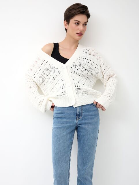 Укороченный жакет на пуговицах с V-образным вырезом LDK 24112 - купить в интернет-магазине Conte