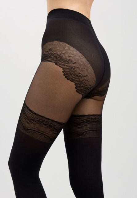 Колготки с имитацией ажурных чулок DELIGHT Lycra® Колготки с имитацией ажурных чулок DELIGHT Lycra® - купить в интернет-магазине Conte