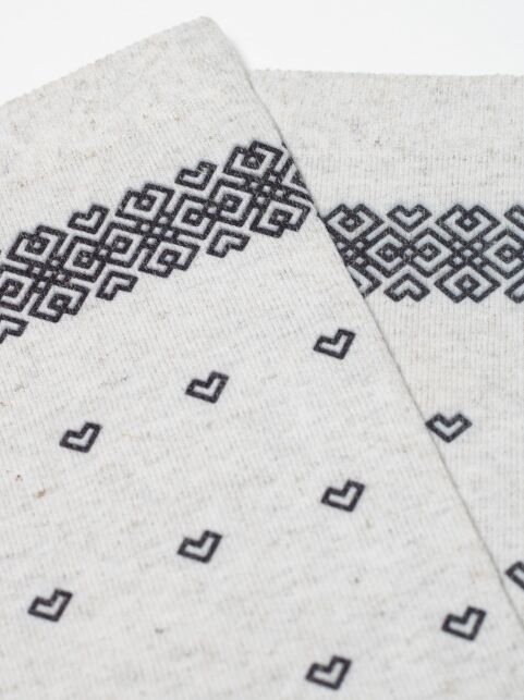 Носки из смесовой пряжи с хлопком и льном «Сердечки» - купить в интернет-магазине Conte