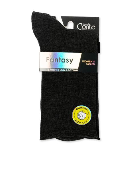 Носки без резинки из премиальной пряжи с вискозой и кашемиром - купить в интернет-магазине Conte