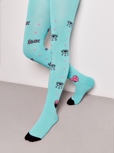 Хлопковые колготки с рисунком «Love» - купить в интернет-магазине Conte