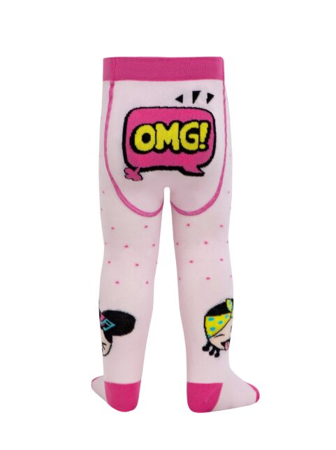 Хлопковые колготки с рисунком «OMG» - купить в интернет-магазине Conte