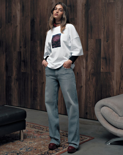 Футболка из хлопка Floriography «Хризантема» LD 3468 - купить в интернет-магазине Conte