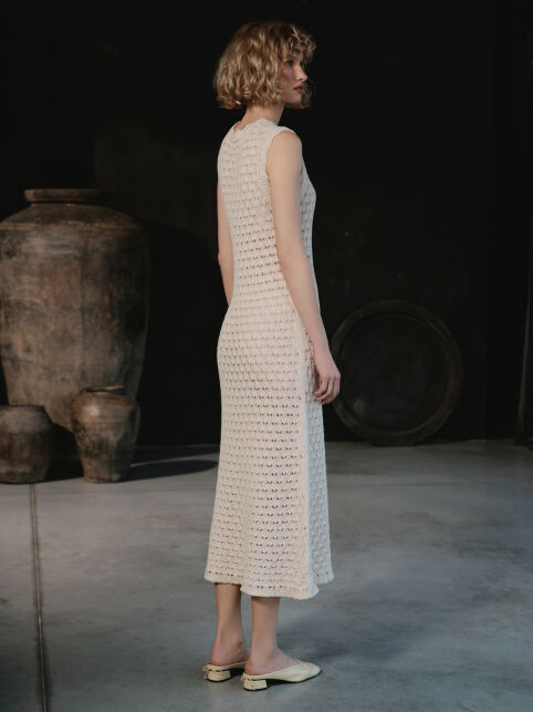 Платье-midi ажурного переплетения LDK2569 - купить в интернет-магазине Conte