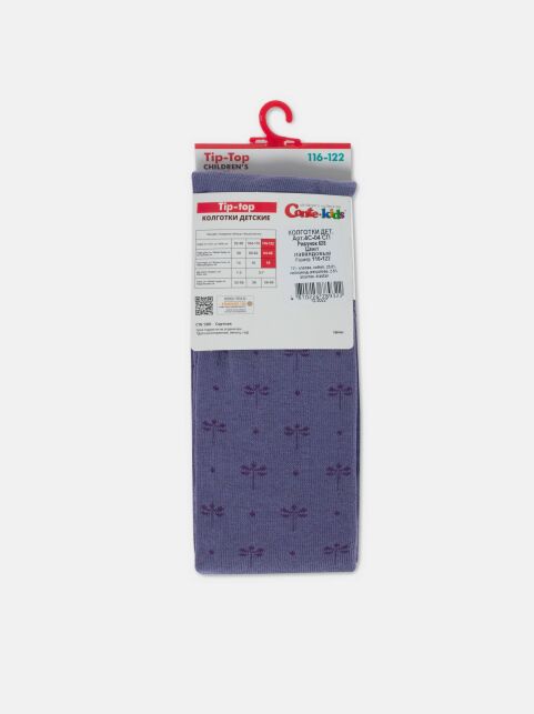 Колготки из хлопка с рисунками «стрекозы» - купить в интернет-магазине Conte