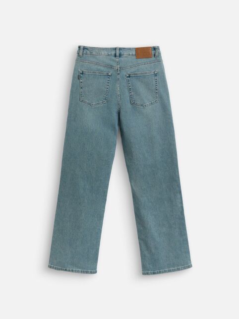 Синие джинсы straight ULTRA-LONG с эффектом зелёного тинта CON-830 - купить в интернет-магазине Conte