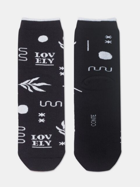 Махровые носки из хлопка с рисунком «lovely» COMFORT - купить в интернет-магазине Conte