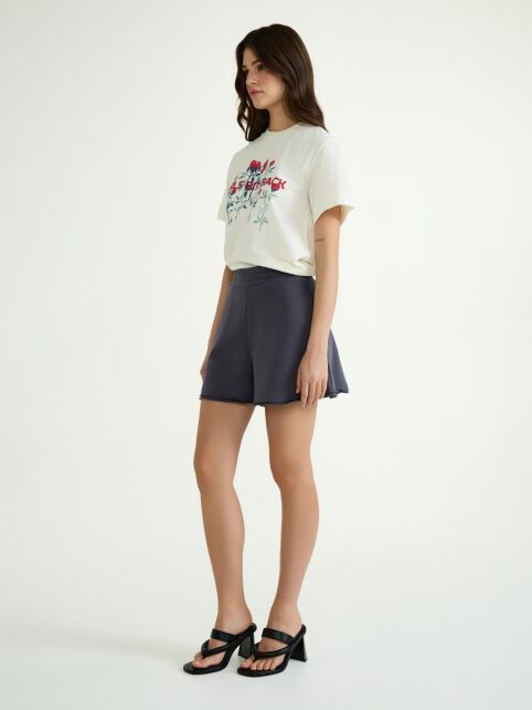 Футболка из хлопка с рисунком «Girls bite back» LD 3029 - купить в интернет-магазине Conte