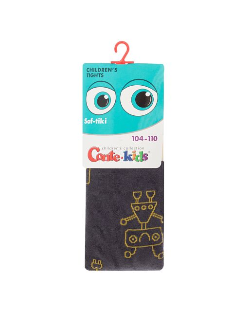 Колготки SOF-TIKI (махровые внутри) с рисунком "роботы" - купить в интернет-магазине Conte
