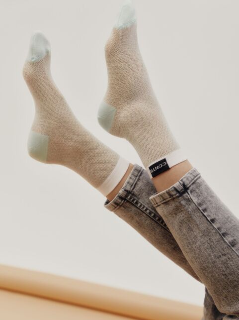 Удлиненные полупрозрачные носки с логотипом из лимитированной коллекции FANTASY - купить в интернет-магазине Conte