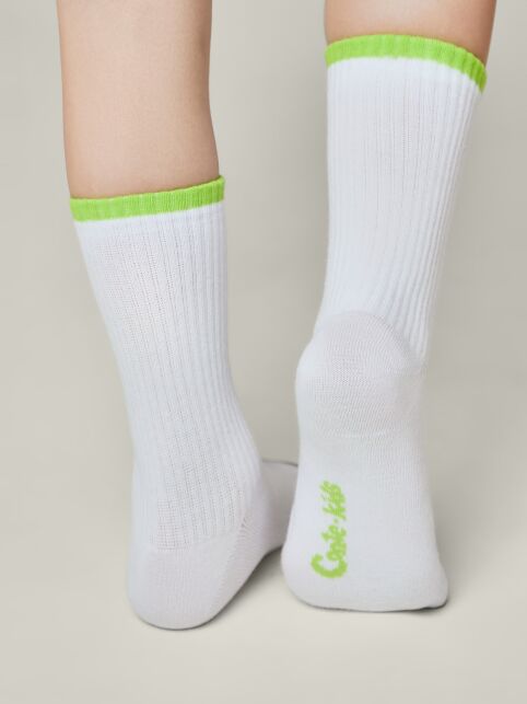 Удлиненные носки с яркой линией на резинке - купить в интернет-магазине Conte