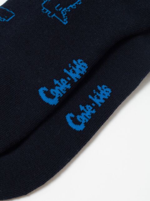 Махровые темно-синие носки SOF-TIKI с рисунком «Динозавры» - купить в интернет-магазине Conte