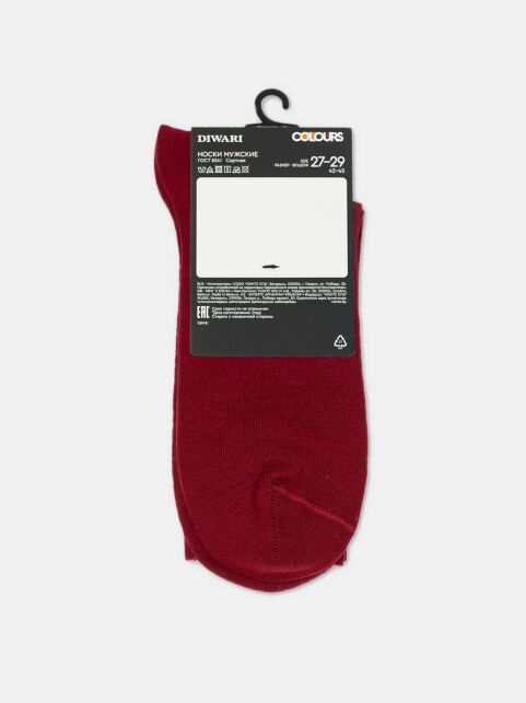 Хлопковые бордовые носки HAPPY - купить в интернет-магазине Conte