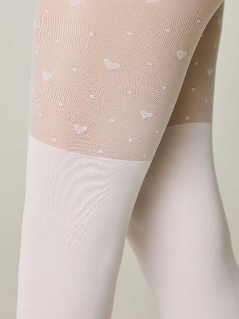 Колготки с сердечками и имитацией гольфинов SWEET LADY - купить в интернет-магазине Conte