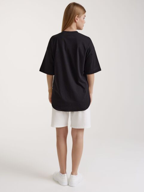 Футболка из хлопка с фигурным низом LD 3087 - купить в интернет-магазине Conte