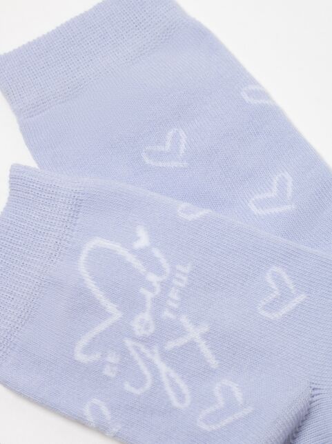 Хлопковые носки с рисунком “Be you tiful” - купить в интернет-магазине Conte