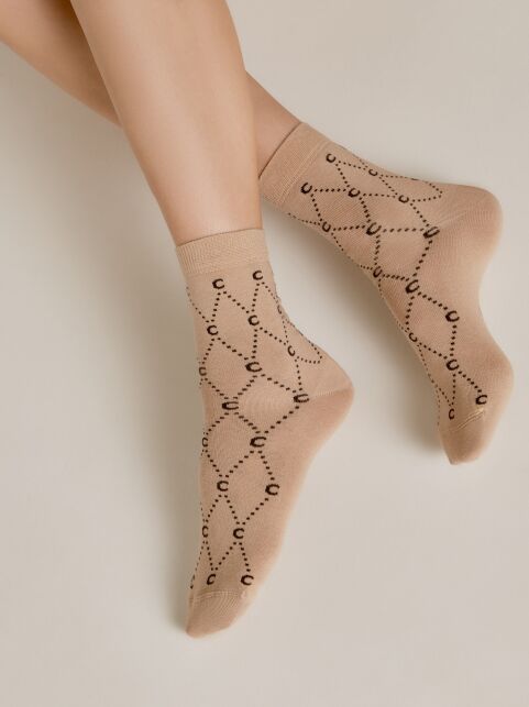 Хлопковые носки с отсылкой к логотипу бренда - купить в интернет-магазине Conte