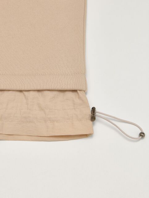 Джемпер из футера с фактурной вставкой по низу LD 3224 - купить в интернет-магазине Conte