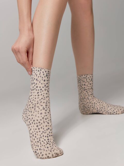 Носки из хлопка и льна «Cheetah» - купить в интернет-магазине Conte
