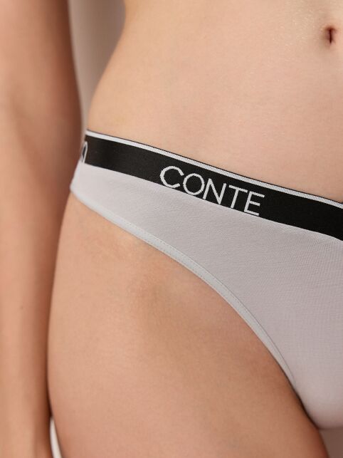Трусы «бразилиана» с V-образной линией талии BLACK&WHITE LBR 2244 - купить в интернет-магазине Conte