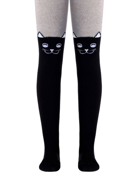 Колготки детские TIP-TOP черно-серый - купить в интернет-магазине Conte