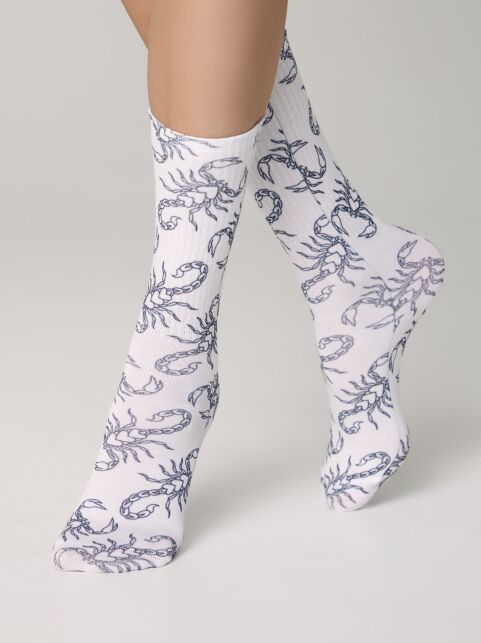 Удлиненные носки с хлопком «Scorpion» - купить в интернет-магазине Conte