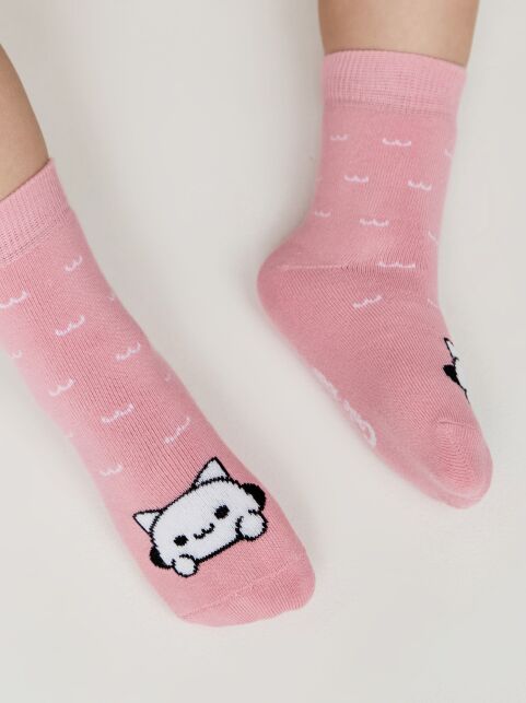 Махровые носки SOF-TIKI с рисунком «кот» - купить в интернет-магазине Conte