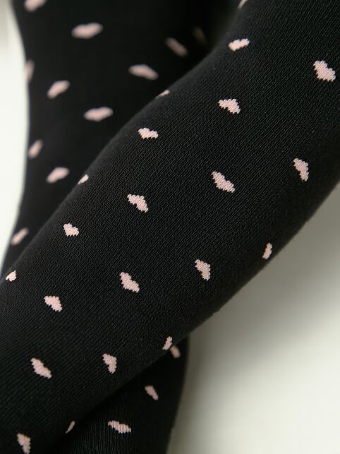 Колготки SOF-TIKI темно синие (махровые внутри) с рисунком "сердечки" - купить в интернет-магазине Conte