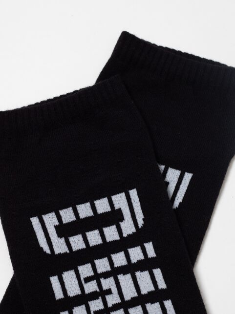 Короткие черные носки из хлопка с отсылкой к логотипу бренда - купить в интернет-магазине Conte