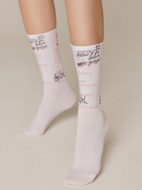 Удлиненные носки из лимитированной коллекции с рисунками "Freelance" - купить в интернет-магазине Conte