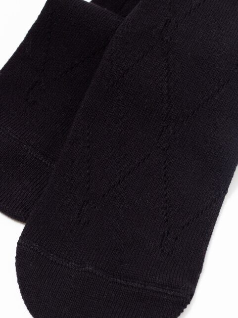 Гольфы из хлопка в ажурные ромбы и отсылкой к логотипу бренда, модель 007 - купить в интернет-магазине Conte