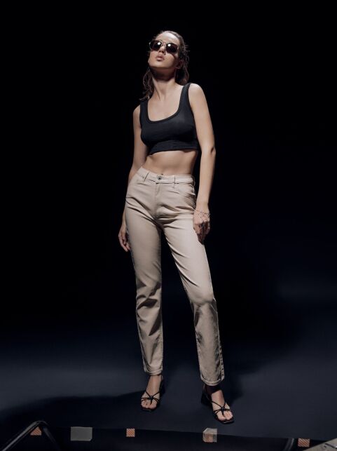 Джинсы straight «под кожу» с высокой посадкой CON-699 Джинсы straight «под кожу» с высокой посадкой CON-699 - купить в интернет-магазине Conte