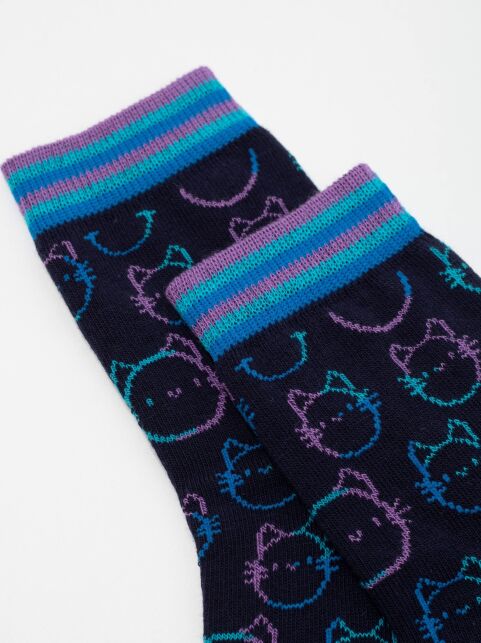 Хлопковые носки с рисунками «Cats» - купить в интернет-магазине Conte