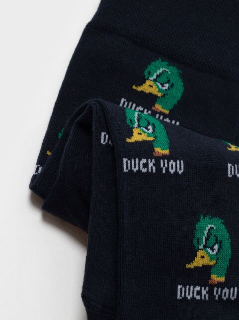 Хлопковые носки с рисунком «Duck you» - купить в интернет-магазине Conte