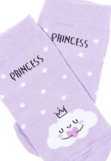 Хлопковые носки с рисунком “Princess” - купить в интернет-магазине Conte