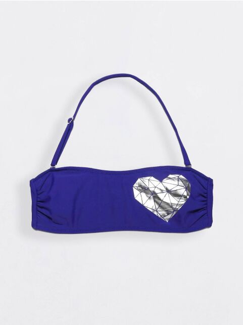 Лиф-бандо женский с металлическим принтом SWEET LOVE глубокий ультрамарин - купить в интернет-магазине Conte