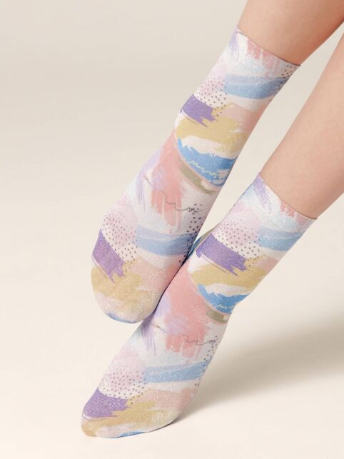 Сияющие носки с рисунком «Abstraction» - купить в интернет-магазине Conte