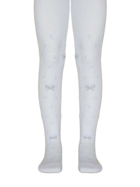 Хлопковые колготки с бантиками из люрекса - купить в интернет-магазине Conte