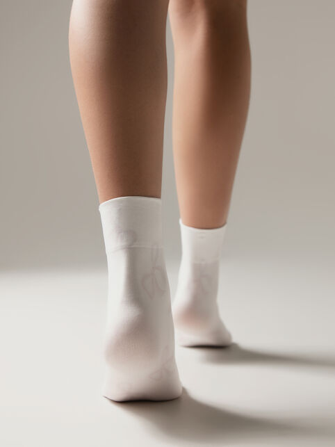 Плотные носки с рисунком «Розовые бантики» - купить в интернет-магазине Conte