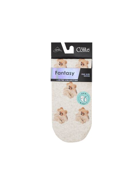 Носки со льном из лимитированной коллекции CONTE PETS «Шпиц» - купить в интернет-магазине Conte