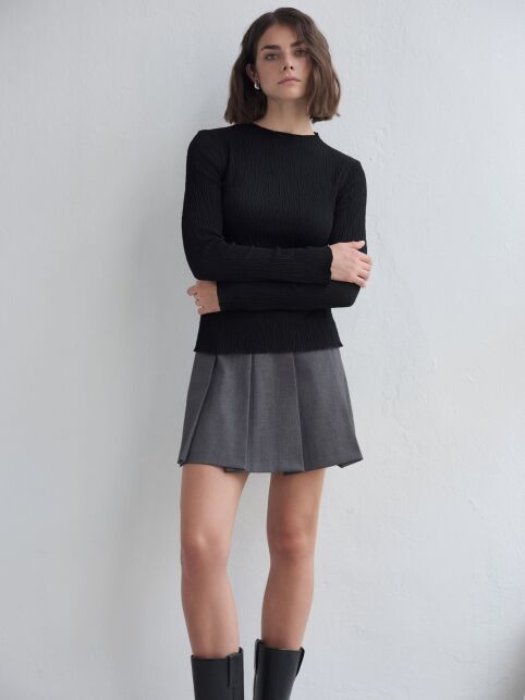 Джемпер с жатым эффектом LD 3235 Джемпер с жатым эффектом LD 3235 - купить в интернет-магазине Conte