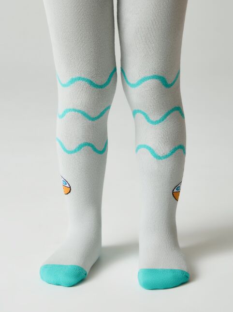 Колготки SOF-TIKI (махровые внутри) с рисунком "волны" - купить в интернет-магазине Conte