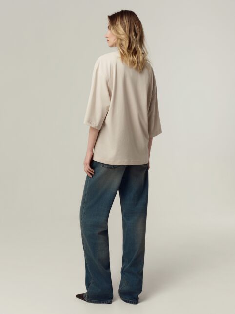 Футболка из хлопка с рисунком «Rich girl energy» и короткими рукавами до локтя LD 3449 - купить в интернет-магазине Conte